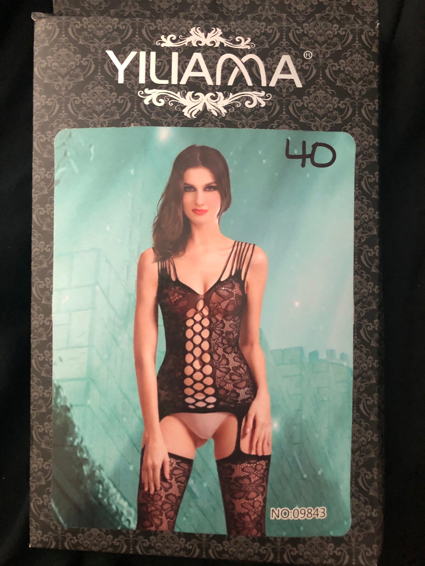 Sexy One Piece Negligee W/ Garter Stockings