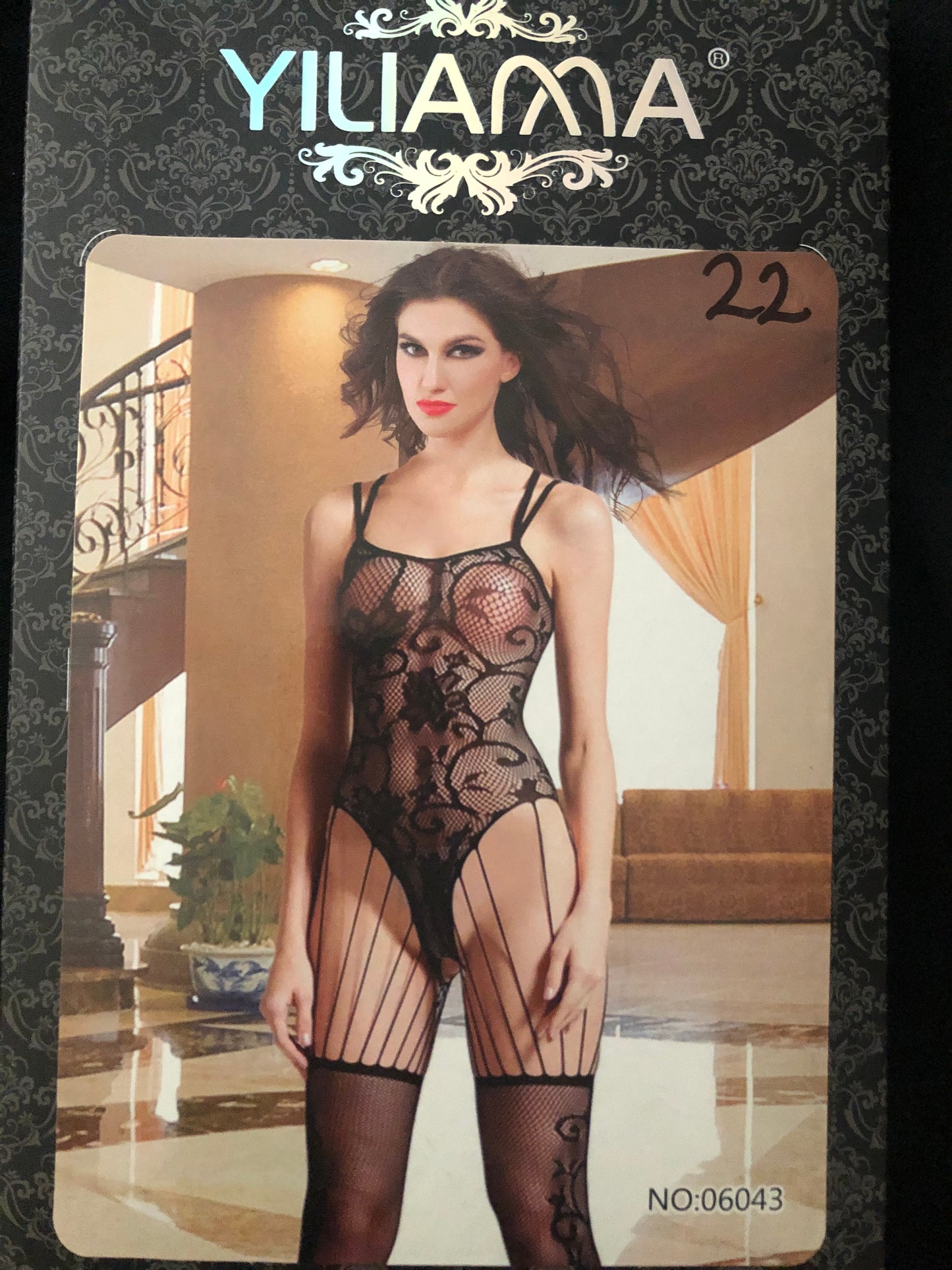 Sexy One Piece Negligee W/ Garter Stockings