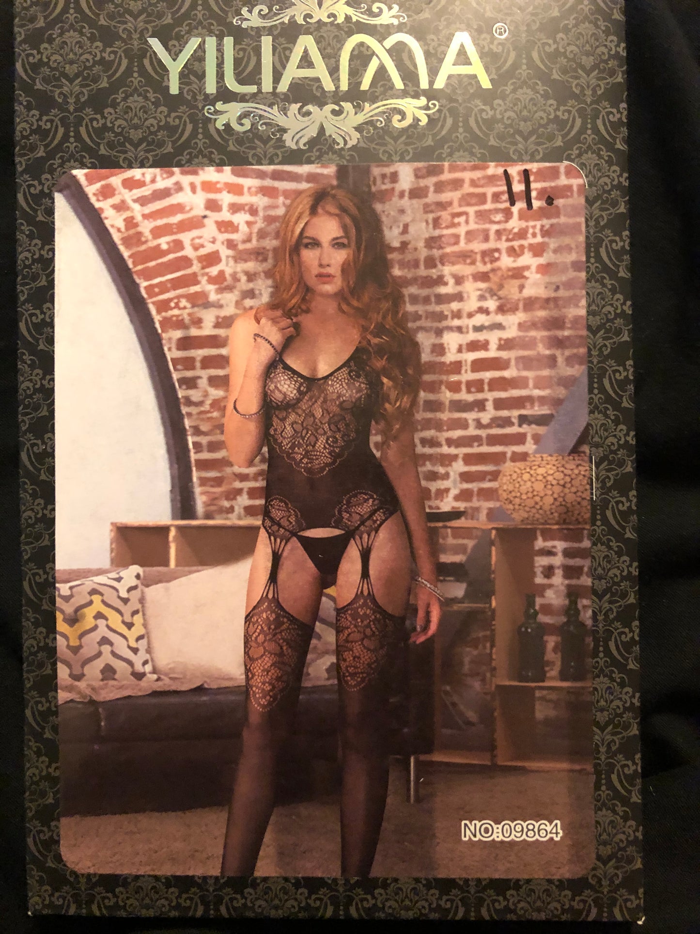 Sexy One Piece Negligee w/ Garter Stocking