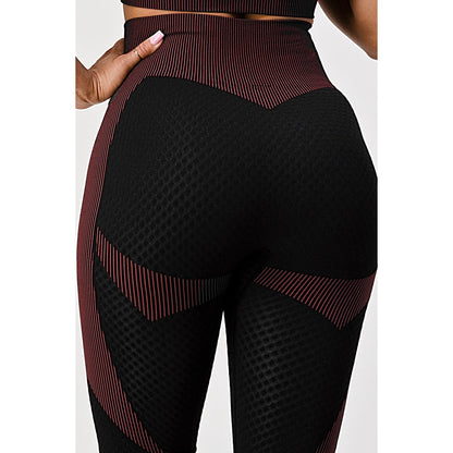 Sexy Honey Comb Active Cropped Jacket Leggings Set